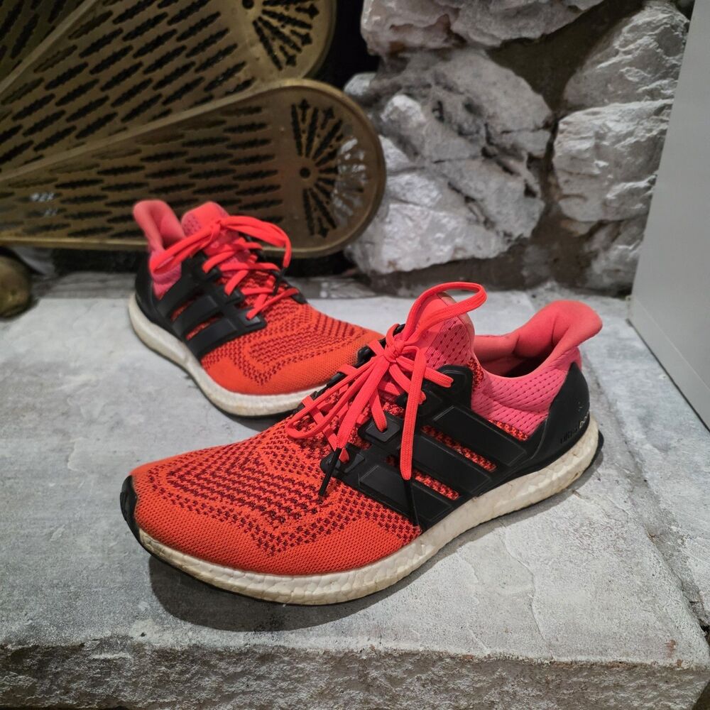 Adidas Ultra Boost 1.0 Solar Red Shoes Sneakers Size 10.5 OG 2015 B34050